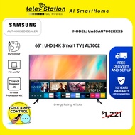 (PRE-ORDER) [Online Exclusive] SAMSUNG 65" AU7002 UHD 4K Smart TV (2022) 4 Ticks │ 1+2 Years Local Warranty