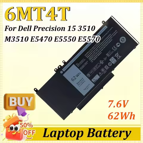 6MT4T 7.6V 62Wh Laptop battery for Dell Precision 15 3510 M3510 Latitude E5470 E5550 E5570 14 5470 1