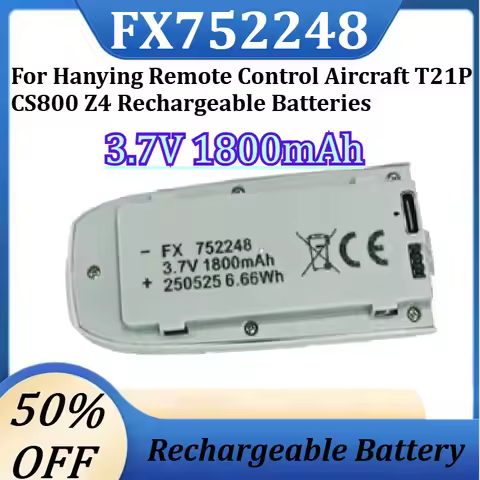 New 3.7V 1800mAh FX752248 LiPo Drone Battery for Hanying Remote Control Aircraft T21P CS800 Z4 Recha