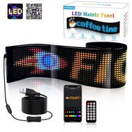 7.56*35.35in Flexible Scrolling LED Display Programmable LED Sign with Bluetooth APP Custom Colours 