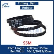 S5m 2 / Rubber Timing Length 260 265 270 275 280 285 290 295 300 305 310 315Mm Width 10/15/20/25/3
