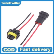 TweetTwitter Foglight Light Bulb Lamp 1/2PCS H8 H9 H11 Male To Female Socket Plug Adapter Connector 