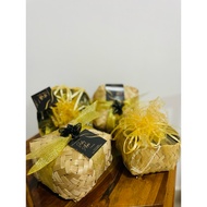 Doorgift Bamboo Basket/ kotak Mengkuang/ Bakul buluh/ Kotak hadiah VVIP Perkahwinan/Tunang/Aqiqah/Ma