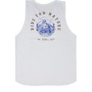 Adult men's singlet lekbong distro GYPSY RIDE FOR NATURE WHITE men's tank top (CASH ON DELIVERY)