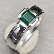 Natural Emerald Ring Unheated Untreated Green Emerald Ring Afghanistan Emerald
