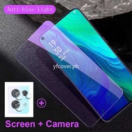 OPPO Reno 8 Pro 5G Tempered Glass Film For OPPO Reno 8 7 7Z 6Z 6 5 Lite 5G 4 3 Pro 5F 2 2F 2Z 4G Reno7 Z Reno 6 Z Anti Blue Light Ray Screen Protector Protective Camera Film
