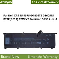 8N0T7 TMFYT Laptop Battery for Dell XPS 15 9575-D1805TS D1605TS P73F(DF13) 0TMFYT Precision 5530 2-I