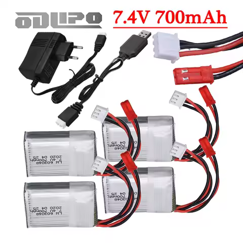 7.4V 700MAH Lipo Battery X600 F46 X601H JXD391V Aircraft Drone RC Toys Cars Trucks 7.4V 2S Li-po bat