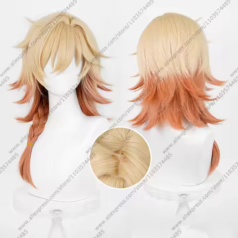 HSR Mydei Cosplay Wig 55cm Long Mixed Color Wigs Heat Resistant Synthetic Hair Halloween