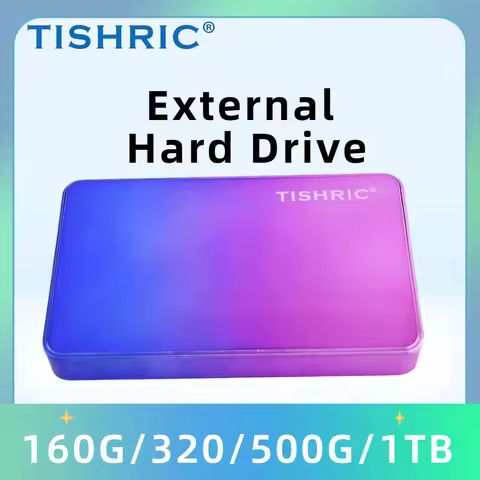 TISHRIC HDD 2.5 Inch 160GB 320GB 500GB 1TB External Hard Drive Up To 100M/S USB3.0 Storage Compatibl