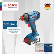 [NEW MODEL] Bosch GDX 180-LI Cordless Impact Driver Wrench. Drilling Screwing and Bolting in 1 tool