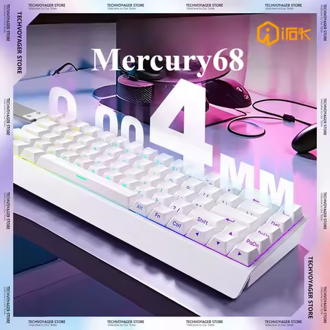 IROK Carotmas Mercury68 Magnetic Switch Mechanical Keyboards 8K 68keys RT0.004mm Low Delay Custom Wi