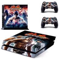 全新 Tekken 鐵拳 7 PS4 Playstation 4保護貼 有趣貼紙 包主機底面+2個手掣) GYTM0941