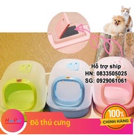 Hanpet - Nhà vệ sinh cho mèo AG Plus (Size Lớn 57cm x 36cm x 40cm) (Màu ngẫu nhiển) nha ve sinh meo