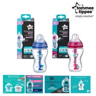 Tommee Tippee Advance AntiColic Decorated 11oz bottle with 3m+ anti colic teat