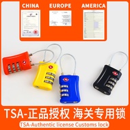 Customs Combination Lock Lock Combination Overseas Backpack Lock Travel European Luggage 3-speed Pad
