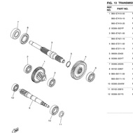 NVX 155 AEROX NVX OIL SEAL PRIMARY DRIVE BEARING IN OUT (YAMAHA100%ORIGINAL) REAR PULLY AUTO BELAKAN