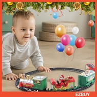 [EY] Christmas Electric Train Toys Sightseeing Train Track Retro Christmas Electric Train Set Perfect Holiday for Boys and Girls Mini Railway Tracks Toy with for Toddlers