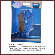 bendix brake pad raider 150 fi / cb110 front/ gixxer 150 carb gixxer 150 fi front