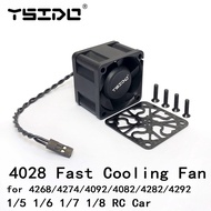 YSIDO 4028 Fast Cooling Fan 25000RPM@8.4V for ARRMA Traxxas 1/5 1/6 1/7 1/8 RC Car 4292 4282 4274 49