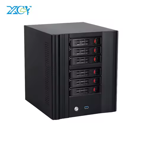 4/6/8 SATA Bays NAS Mini PC Intel N100 N150 2.5G I226V 10G AQC 3LAN Ethernet RAID Network Attached S