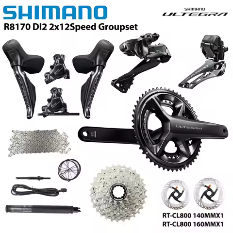 SHIMANO DI2 ULTEGRA R8170 Groupset 2x12s FC-R8100 CS-R8100 11-30T 11-34T FD RD R8150 Derailleur For 