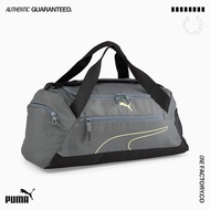 Tas Travel Gym Puma Fundamental Duffel Bag Mineral Grey Mint Lime 100%Original
