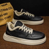 Men's Warm Casual Flat Shoes Comfortable Retro Men's Leather Casual Shoes Men's Fashion Retro Flat B