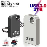 2023 Mini Flash Drive 2TB Memoria Usb flashdisk 1TB logam Tipe C OTG adaptor kecepatan tinggi Usb3.0 tahan air Pen Drive 2TB Usb Stick