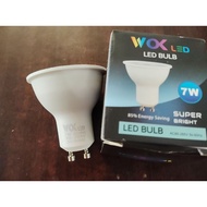 Gu10 led 3colour bulb 7watt