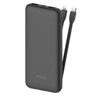 [รับประกัน1ปี] Eloop E33 / E33 Line แบตสำรอง 10000mAh ชาร์จ 2.4A 12W Powerbank มีสายชาร์จในตัว Type 