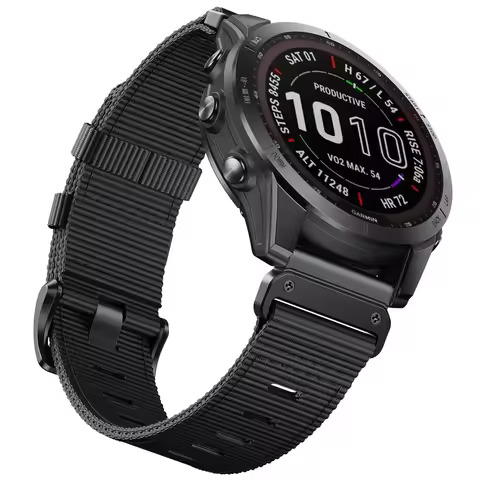 Braided Nylon Strap For Garmin Forerunner 965 955 945 935 745/Approach S70 S60 S62/MARQ/Descent G1 S