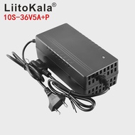 LiitoKala 10S-36V5A 18650 Charger เอาต์พุต 42V 5A Charger อินพุตแบตเตอรี่ลิเธียม Li-Ion Li-Poly Char