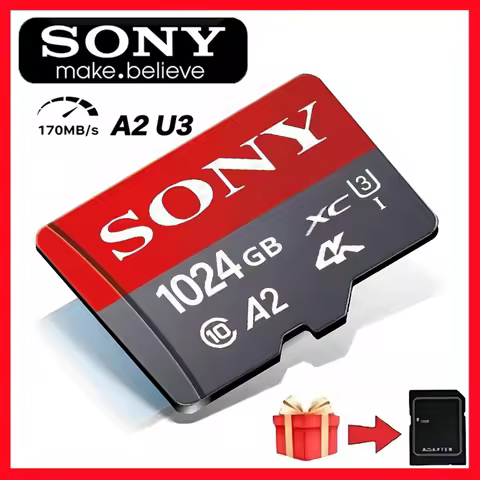 Sony 512GB 256G SD Memory Card 1TB Class 10 High Speed Flash TF 128GB SD Card Micro TF SD Card 64GB 