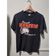 Vintage Hooters Owl logo shirt size S small black tee