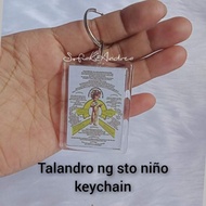 ✷❁✢talandro ng sto.niño keychain