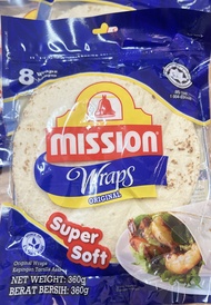 Mission Wraps Original แผ่นแป้งตอร์ติญ่า แป้งเคบับ รสออริจินัล