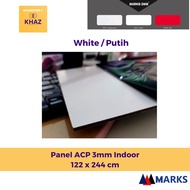 Favrt3 Panel ACP Mark Seven 3 mm Indoor - ACP Putih / Merah / Silver