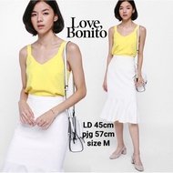 Preloved branded original Love Bonito tie back loose camisole tank top in yellow
