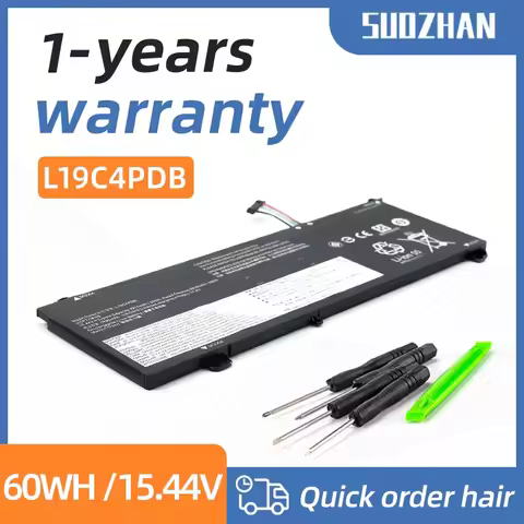SUOZHAN New L19C4PDB Laptop Battery For Lenovo ThinkBook 14/15 G2 ITL 2021 14 G3 ACL L19M4PDB 15.44V