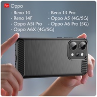 Oppo Reno 14 14 Pro 14F Reno14 A5 4G 5G A5i Pro A6X 4G 5G A6 Pro Case Brushed Back Cover Soft Casing