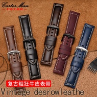 Genuine Leather Watch Strap Suitable For Panahei Tissip Cities Fossil Men's Chain 22 24 26mm