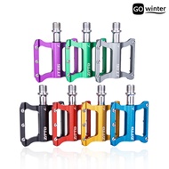 [GW]1Pair ZTTO Universal Colorful Bike Pedals Aluminum Alloy Bicycle Flat Platform for Folding Mountain Road Bikes