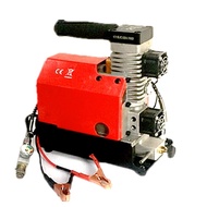 Electric Air Compressor Red Portable Electric Air Compressor Oil-Free Air Compressor 12V 250W 2700 r