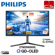 Philips 27M2N6500L QD-OLED monitor HDR 0.03ms 1440p QHD 240Hz AMD FreeSync NVIDIA G-Sync.