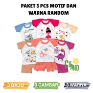 3 PCS PACKAGE Boys' Suits and Girls' Sets 0-3 Years SNI Cyandclothing Daily Suits