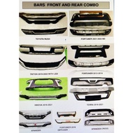 Front and Rear Bar Nudge for Fortuner, Rush, Innova, Triton, Xpander Cross and Terra