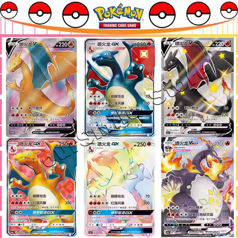 Original Pokemon Trading Cards PTCG Charizard GX V VMAX VSTAR SR SSR HR SAR Simplified Chinese Versi