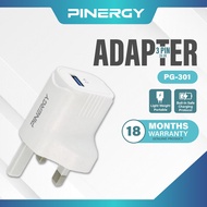 PINERGY USB Power Adapter 2A UK3 Pin Malaysia Plug USB Wall Charger UK Plug (5V)