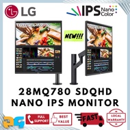 LG 28MQ780 Dualup Ergo 4K SDQHD Nano IPS Monitor